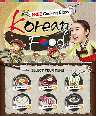 PSD 템플릿 여자 한식 음식 웹템플릿 김치 이벤트페이지 요리 한명 이벤트 성인 학 한국인 한복 만두 비빔밥 막걸리 오징어순대 이미지템플릿 1 한국전통 조류 주류 사람 동양인 전통의상 페이지 순대 파일형식