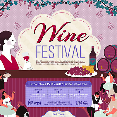 PSD 템플릿 여자 남자 웹템플릿 와인잔 의자 탁자 포도 치즈 이벤트페이지 요리 이벤트 여러명 성인 와인 와인병 와인통 이미지템플릿 가구 다수 술잔 과일 병_용기 유제품 주류 사람 페이지 파일형식