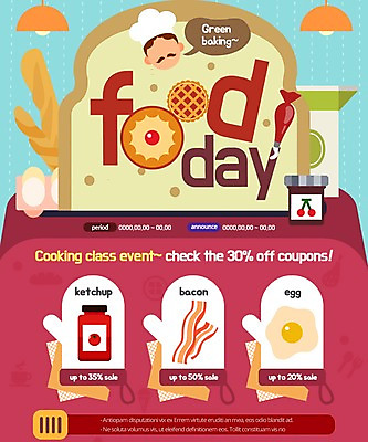 PSD 템플릿 남자 웹템플릿 조명 이벤트페이지 요리사모자 요리 한명 이벤트 성인 사람없음 계란 바게트 계란프라이 파이 베이컨 토마토소스 짤주머니 이미지템플릿 모자_잡화 1 빵 돼지고기 사람 알 요리사 소스_음식 계란요리 페이지 제빵도구 파일형식