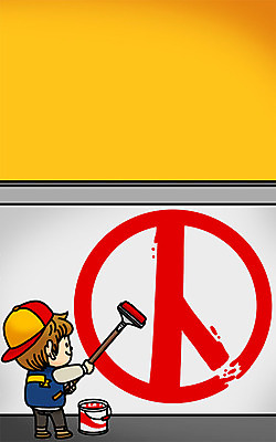 PSD 남자 일러스트 한명 성인 담장 페인트 투표 선거 투표용지 페인트롤러 SD캐릭터 기표문양 유권자 국내일러스트 일러캐릭터 캐릭터 1 문양 사람 민주주의 파일형식