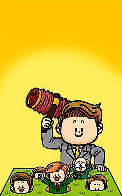 PSD 남자 일러스트 여러명 성인 투표 선거 투표용지 두더지잡기 SD캐릭터 기표문양 국내일러스트 일러캐릭터 캐릭터 문양 다수 놀이 사람 민주주의 파일형식