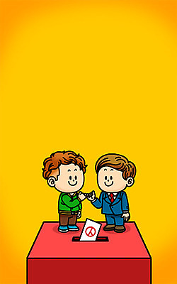 PSD 남자 일러스트 성인 두명 투표 선거 약속 투표용지 투표함 SD캐릭터 기표문양 유권자 국내일러스트 일러캐릭터 캐릭터 문양 사람 민주주의 파일형식