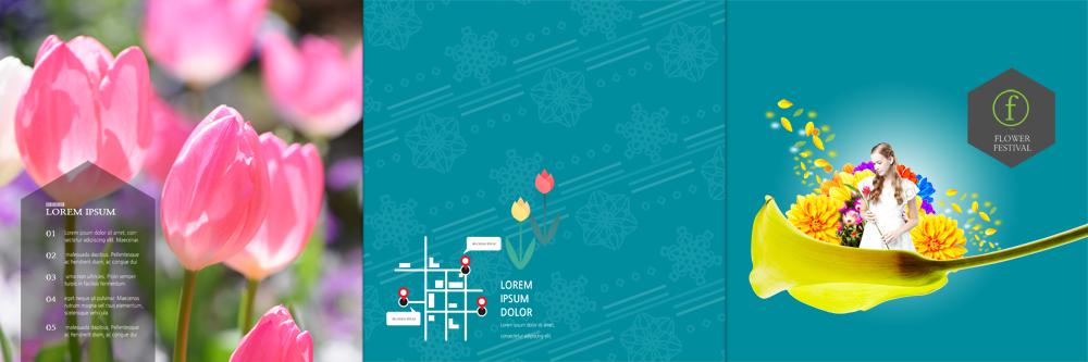 PSD 서양인 템플릿 표지디자인 북디자인 출판디자인 여자 표지 꽃 리플렛 꽃무늬 북커버 3단접지 한명 팜플렛 상반신 20대 성인 축제 봄 튤립 약도 이미지템플릿 외국인 식물 1 계절 지도 무늬 사람 청년 파일형식