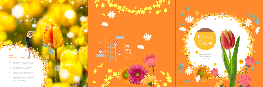 전신 PSD 서양인 템플릿 표지디자인 북디자인 출판디자인 여자 표지 꽃 리플렛 북커버 3단접지 한명 서기 팜플렛 20대 성인 옆모습 축제 봄 튤립 약도 이미지템플릿 외국인 식물 1 계절 뷰포인트 지도 모션 사람 청년 파일형식