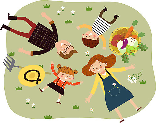 주간 모자 여자 남자 꽃 어린이 채소 일러스트 가족 가지 휴식 오이 감자 여러명 성인 야외 눕기 바구니 당근 무 고구마 농장체험 갈퀴 주말농장 국내일러스트 AI파일 자연요소 식물 잡화 다수 컨셉 관계 모션 뿌리채소 사람 농장 체험학습 파일형식 벡터