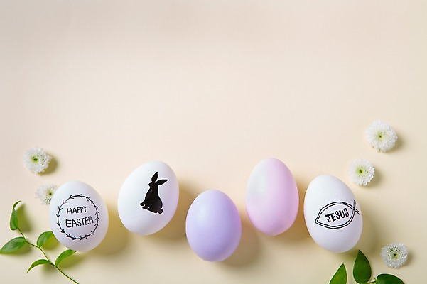 포토 JPG 꽃 기독교 종교 백그라운드 나뭇잎 사람없음 부활절계란 토끼모양 국내포토 모양 식물 잎 부활절 계란 파일형식