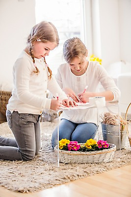 포토 JPG 백인 여자 꽃 초등학생 어린이 가족 부활절 실내 앉기 상반신 두명 앞모습 옆모습 바구니 유치원생 색칠 무릎꿇기 그림 토끼머리띠 여동생 언니 국내포토 서양인 식물 학생 기념일 뷰포인트 관계 모션 사람 내부 머리띠 자매 동생 파일형식