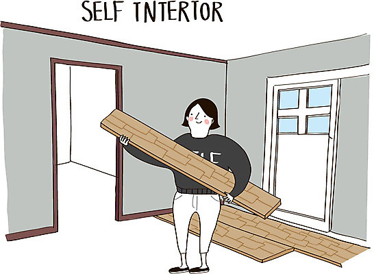 여자 가구 일러스트 실내 한명 성인 인테리어 문 나무판자 DIY 셀프 셀프인테리어 자급자족라이프 국내일러스트 AI파일 1 라이프스타일 디자인 생활용품 사람 취미 내부 목재 파일형식 벡터