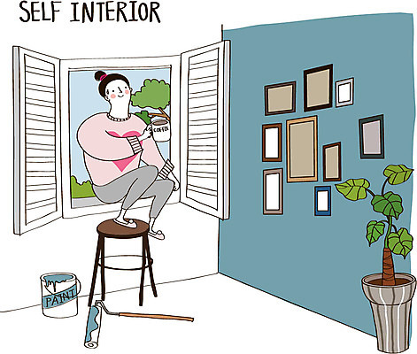 여자 화분 가구 액자 의자 일러스트 창문 실내 한명 성인 인테리어 페인트 페인트칠 커피잔 페인트통 페인트롤러 DIY 셀프 셀프인테리어 자급자족라이프 국내일러스트 AI파일 1 라이프스타일 디자인 커피 생활용품 페인팅 잔 통 사람 취미 내부 파일형식 벡터