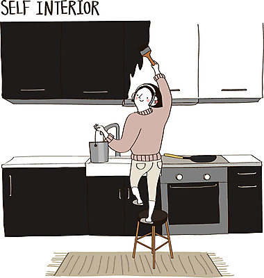 여자 가구 의자 일러스트 실내 한명 성인 인테리어 헤드셋 페인트 카펫 페인트칠 싱크대 페인트통 페인트붓 DIY 셀프 셀프인테리어 자급자족라이프 국내일러스트 AI파일 1 라이프스타일 디자인 음향기기 생활용품 페인팅 통 사람 취미 내부 헤드폰 붓 개수대 파일형식 벡터