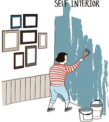 여자 가구 액자 일러스트 실내 한명 성인 인테리어 페인트 페인트칠 페인트통 페인트붓 DIY 셀프 셀프인테리어 자급자족라이프 국내일러스트 AI파일 1 라이프스타일 디자인 생활용품 페인팅 통 사람 취미 내부 붓 파일형식 벡터