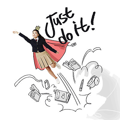 편집 편집이미지 학생 여자 교육 교복 중학생 청소년 포토일러 왕관 한명 책 연필 한국인 자명종 망토 합성 이미지편집 AI파일 1 옷 시계 학용품 사람 동양인 필기구 알람 파일형식 벡터