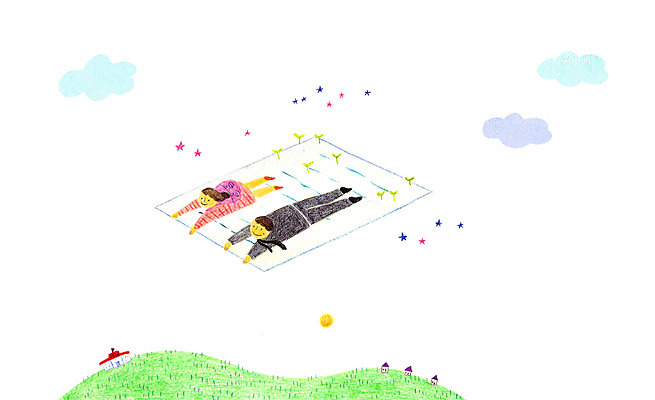 PSD 구름 여자 남자 별 종이 어린이 일러스트 학교 주택 성인 두명 태양 새싹 자녀 비행 학부모 국내일러스트 자연요소 식물 교육 사람 건물 부모 파일형식