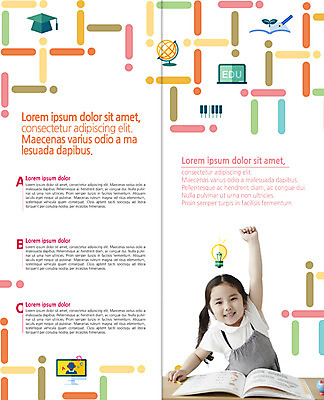 PSD 템플릿 편집 표지디자인 북디자인 출판디자인 어린이교육 교육 내지 어린이 리플렛 2단접지 북커버 학사모 전구 한명 소녀 팜플렛 상반신 책 연필 지구본 손들기 새싹 모니터 칠판 한국인 건반 이미지템플릿 식물 모자_잡화 1 여자 졸업 모션 학용품 사람 동양인 컴퓨터 필기구 파일형식