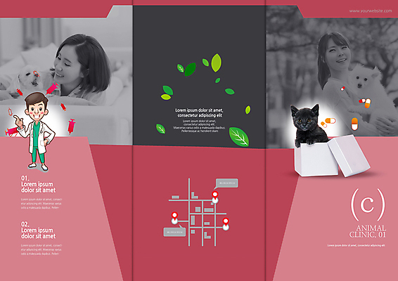 PSD 템플릿 편집 표지디자인 북디자인 출판디자인 여자 표지 남자 리플렛 십자가 북커버 3단접지 의학 나뭇잎 주사기 세마리 웃음 팜플렛 상반신 20대 성인 세명 30대 반려동물 고양이 한국인 개 구급상자 약도 동물병원 수의사 반려 이미지템플릿 동물 잎 지도 포유류 의료기기 표정 병원 3 사람 동양인 청년 장년 의사 의료용품 파일형식