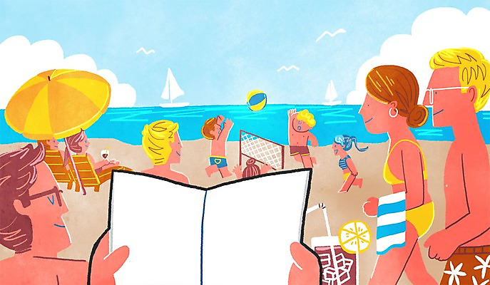 주간 PSD 구름 여자 남자 수영복 어린이 바다 일러스트 여러명 성인 해변 야외 책 독서 공책 파라솔 비치볼 비치발리볼 휴양지 선박 1인칭시점 국내일러스트 자연요소 시선 옷 다수 수상교통 공 문구용품 바캉스용품 사람 장소 배구 파일형식