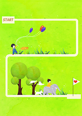 PSD 나무 여자 길 어린이 일러스트 조류 코끼리 두명 하트 깃발 표지판 풀잎 강아지 도착 시작 풍선 프레임일러스트 국내일러스트 모양 식물 동물 잎 포유류 프레임 알림판 사람 반려동물 풀_식물 개 파일형식