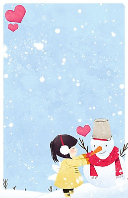 PSD 나무 여자 어린이 겨울 일러스트 눈사람 한명 바구니 하트 눈 귀마개 프레임일러스트 국내일러스트 자연요소 모양 식물 1 잡화 계절 날씨 프레임 사람 파일형식