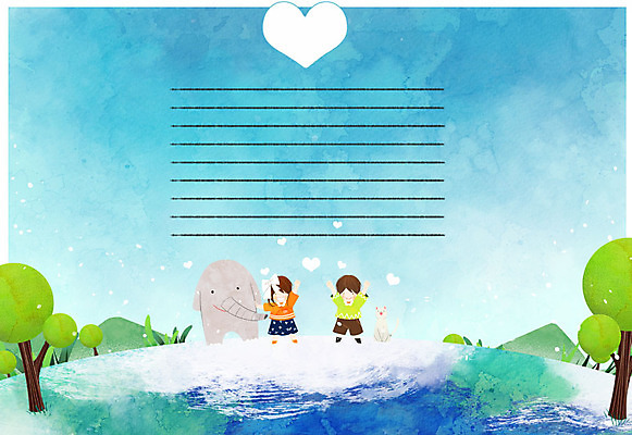 PSD 나무 여자 남자 어린이 일러스트 코끼리 산 두명 고양이 하트 프레임일러스트 국내일러스트 모양 식물 포유류 프레임 사람 반려동물 파일형식