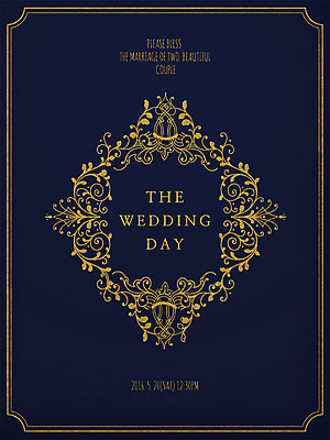 PSD 문양 결혼 일러스트 프레임 사람없음 청첩장 당초문 국내일러스트 카드_감사 이벤트 파일형식