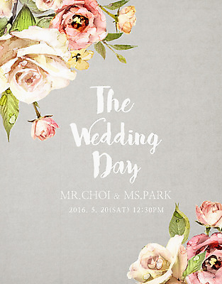 PSD 꽃 결혼 일러스트 수채화 프레임 사람없음 장미 청첩장 국내일러스트 식물 카드_감사 이벤트 파일형식