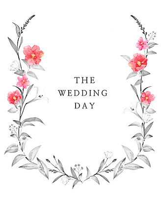 PSD 꽃 결혼 일러스트 나뭇잎 수채화 프레임 사람없음 청첩장 국내일러스트 식물 잎 카드_감사 이벤트 파일형식