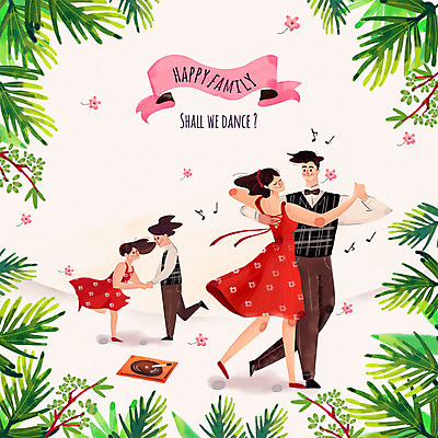 PSD 여자 남자 꽃 행복 어린이 음표 일러스트 가족 나뭇잎 수채화 여러명 성인 화목 춤 축음기 국내일러스트 식물 기호 감정 음악 음향기기 다수 컨셉 잎 관계 문화예술 사람 골동품 파일형식