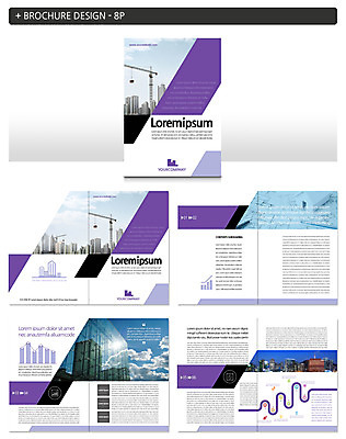템플릿 ZIP 비즈니스 그래프 건설업 풍경 빌딩 팜플렛 사람없음 도시풍경 인포그래픽 설계도 도시 기중기 인디자인 INDD 이미지템플릿 산업 건물 중장비 파일형식