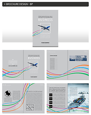 템플릿 ZIP 교통수단 비즈니스 그래프 비행기 팜플렛 사람없음 컨테이너 무역 선박 인디자인 INDD 이미지템플릿 산업 교통 수상교통 항공교통 대중교통 파일형식