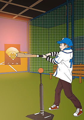 PSD 남자 어린이 일러스트 실내 한명 야구 야구방망이 체험학습 야구공 야구모자 야구복 아트툰 국내일러스트 모자_잡화 1 공 사람 내부 운동복 구기 야구용품 체험 그림 파일형식