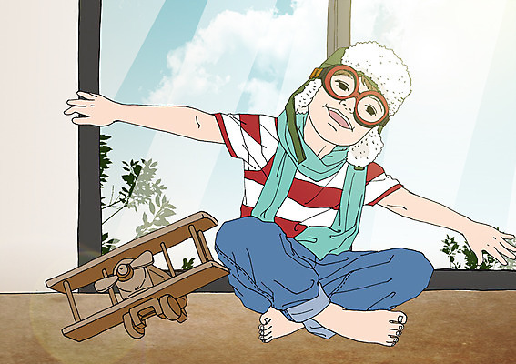 PSD 남자 어린이 일러스트 창문 팔벌리기 고글 실내 한명 체험학습 파일럿 비행기모형 아트툰 국내일러스트 직업 1 모션 비행기 사람 내부 모형 체험 그림 파일형식