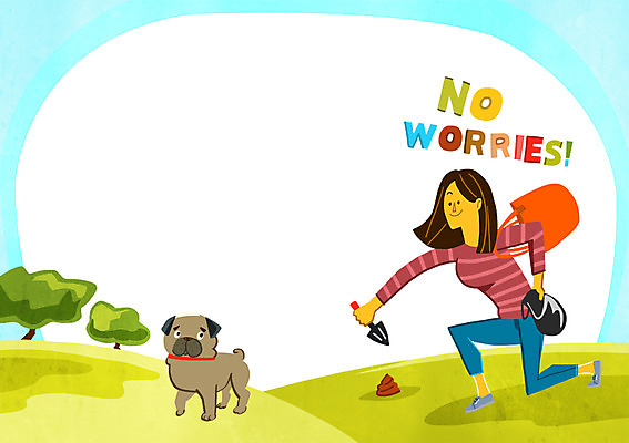 PSD 나무 공원 여자 가방 일러스트 비닐봉투 한명 성인 반려동물 강아지 모종삽 변 국내일러스트 식물 동물 1 잡화 공공시설 봉투 사람 개 삽 파일형식