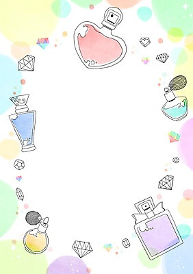 PSD 백그라운드 일러스트 사람없음 보석 향수 감성 파스텔 프레임일러스트 국내일러스트 컨셉 학용품 프레임 화장품 광석 파일형식