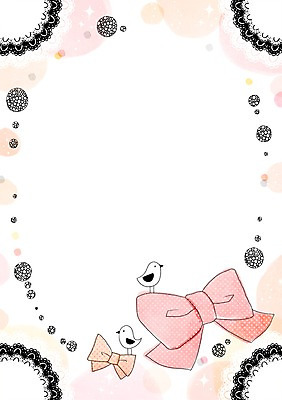 PSD 리본 백그라운드 일러스트 조류 사람없음 감성 파스텔 프레임일러스트 국내일러스트 레이스천 동물 컨셉 학용품 프레임 직물 파일형식