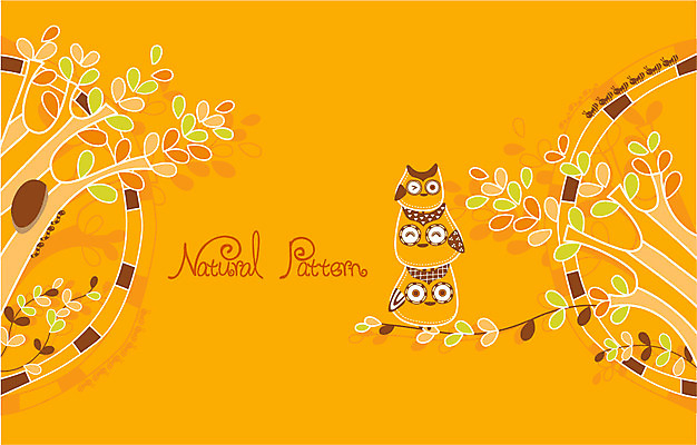 나무 백그라운드 잎 패턴 일러스트 사람없음 부엉이 개미 내추럴 패턴프레임 국내일러스트 AI파일 식물 곤충 무늬 조류 프레임 파일형식 벡터