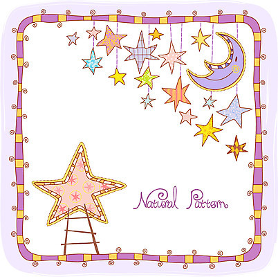 별 백그라운드 패턴 일러스트 사다리 사람없음 달 내추럴 패턴프레임 국내일러스트 AI파일 자연요소 무늬 프레임 도구 파일형식 벡터
