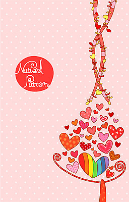 나무 줄기 백그라운드 무지개 패턴 일러스트 사람없음 하트 내추럴 패턴프레임 국내일러스트 AI파일 자연요소 모양 식물 무늬 프레임 파일형식 벡터