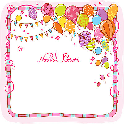 리본 백그라운드 패턴 일러스트 사람없음 장식 파티 풍선 내추럴 가랜드 패턴프레임 국내일러스트 AI파일 무늬 프레임 이벤트 파티용품 파일형식 벡터