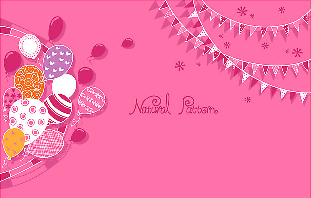 리본 백그라운드 패턴 일러스트 사람없음 장식 파티 풍선 내추럴 가랜드 패턴프레임 국내일러스트 AI파일 무늬 프레임 이벤트 파티용품 파일형식 벡터