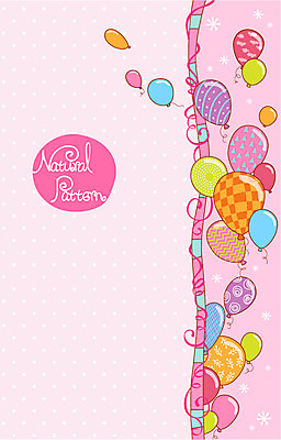 리본 백그라운드 패턴 일러스트 사람없음 장식 파티 풍선 내추럴 패턴프레임 국내일러스트 AI파일 무늬 프레임 이벤트 파일형식 벡터