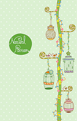 줄기 백그라운드 패턴 일러스트 조류 사람없음 장미 새장 내추럴 패턴프레임 국내일러스트 AI파일 식물 동물 꽃 무늬 프레임 케이지 파일형식 벡터