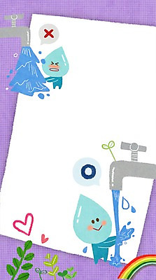 PSD 무지개 일러스트 사람없음 물방울 수도꼭지 물절약 물방울캐릭터 국내일러스트 일러캐릭터 자연요소 캐릭터 절약 파일형식