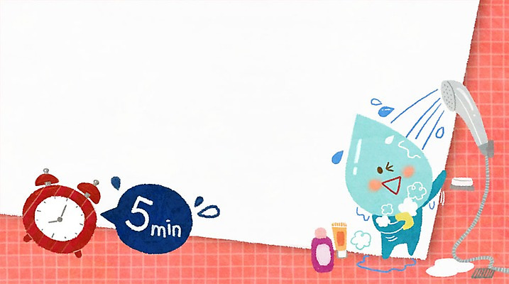 PSD 일러스트 사람없음 위생용품 목욕 자명종 물방울 샤워기 물절약 물방울캐릭터 국내일러스트 일러캐릭터 캐릭터 시계 생활용품 청결 알람 절약 파일형식