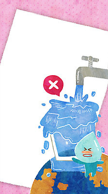 PSD 일러스트 사람없음 컵 지구본 물방울 수도꼭지 물절약 물방울캐릭터 국내일러스트 일러캐릭터 캐릭터 식기 절약 파일형식