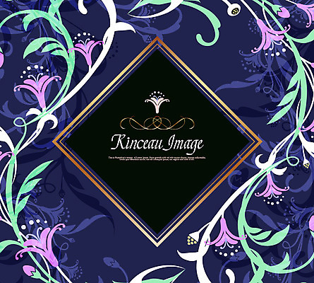 꽃 백그라운드 잎 패턴 일러스트 프레임 사람없음 덩굴 백합 당초문 젠탱글 국내일러스트 AI파일 식물 문양 무늬 파일형식 벡터