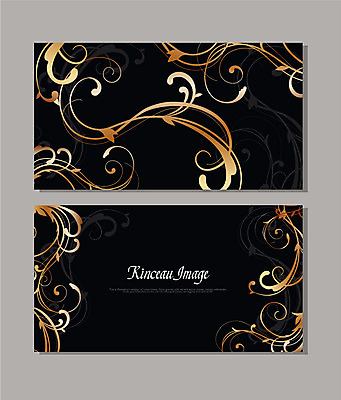 백그라운드 잎 패턴 일러스트 명함 프레임 사람없음 덩굴 당초문 젠탱글 가로명함 국내일러스트 AI파일 식물 문양 무늬 파일형식 벡터