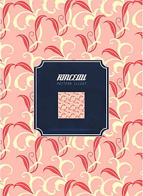 백그라운드 잎 패턴 일러스트 프레임 사람없음 덩굴 당초문 젠탱글 국내일러스트 AI파일 식물 문양 무늬 파일형식 벡터