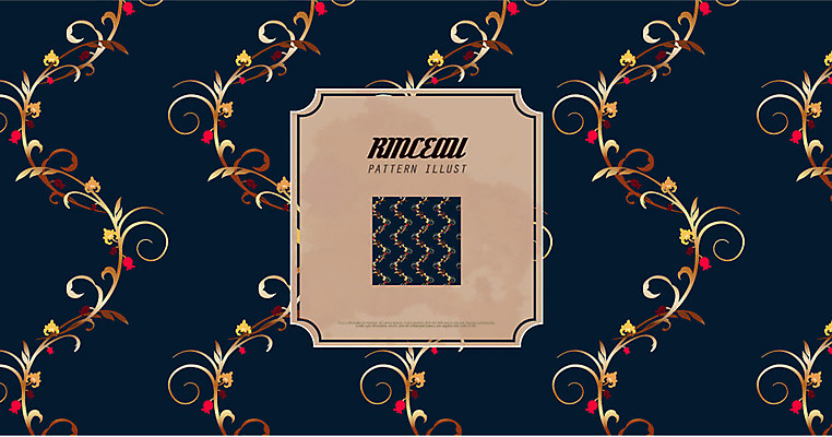 백그라운드 잎 패턴 일러스트 프레임 사람없음 덩굴 당초문 젠탱글 국내일러스트 AI파일 식물 문양 무늬 파일형식 벡터