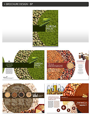 템플릿 ZIP 콩 팜플렛 사람없음 오일 밤 완두콩 땅콩 호두 잡곡 인디자인 INDD 이미지템플릿 음식 곡류 화장품 견과류 파일형식