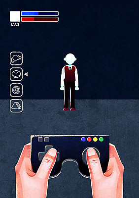 PSD 손 남자 교복 일러스트 청소년 한명 신체부위 공익캠페인 폭력 게임기 학대 원격조종 학교폭력 얼굴없음 국내일러스트 1 옷 캠페인 사람 사회이슈 파일형식